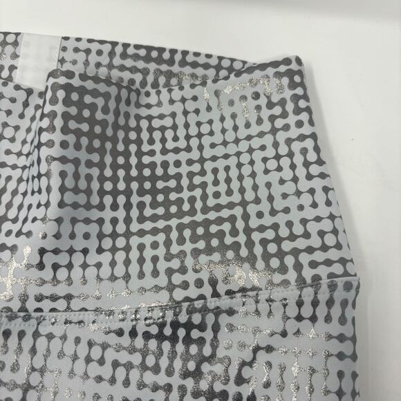 Peloton Leggings Womens Small White Wilver Metallic Workout Athletic‎ Tight - Picture 4 of 9